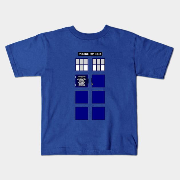 Time And Relative Dimensions In Space! Kids T-Shirt by beetoons